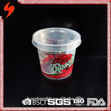 Plastic Cup Manufacturer 6oz Transparent Ice Cream Cup